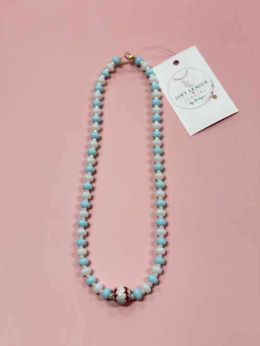 Ivey League Baseball Necklace, Various