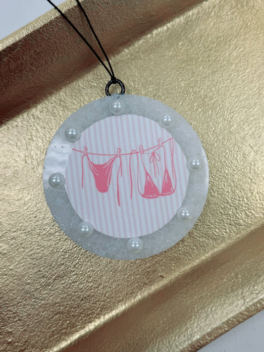 Pink Striped Bikini Freshie, Baccarat Rouge