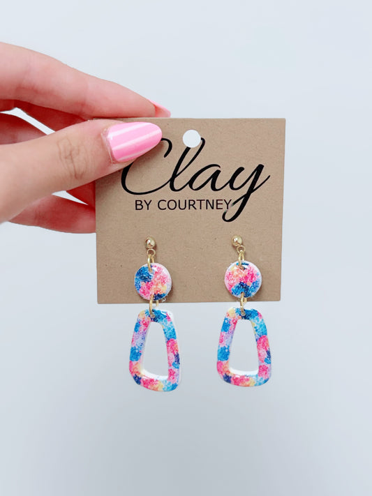 Multi Reef Clay Earrings
