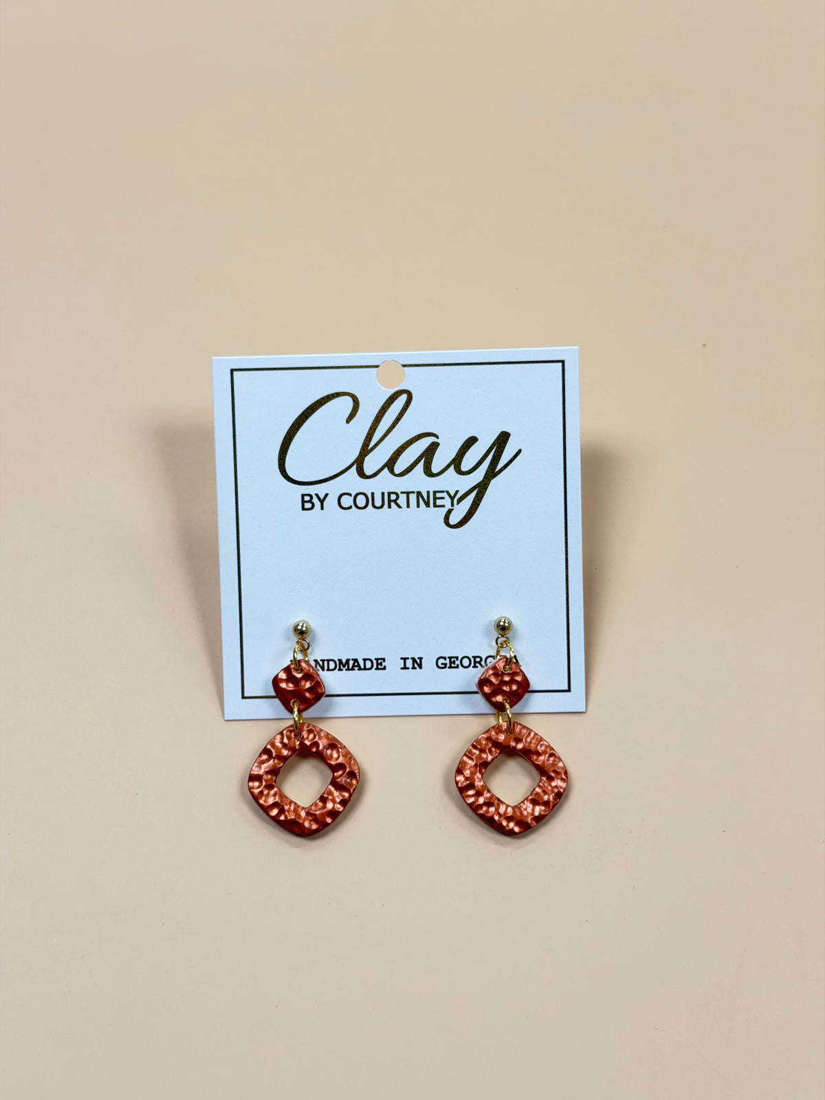 Geometric Clay Earrings, Various