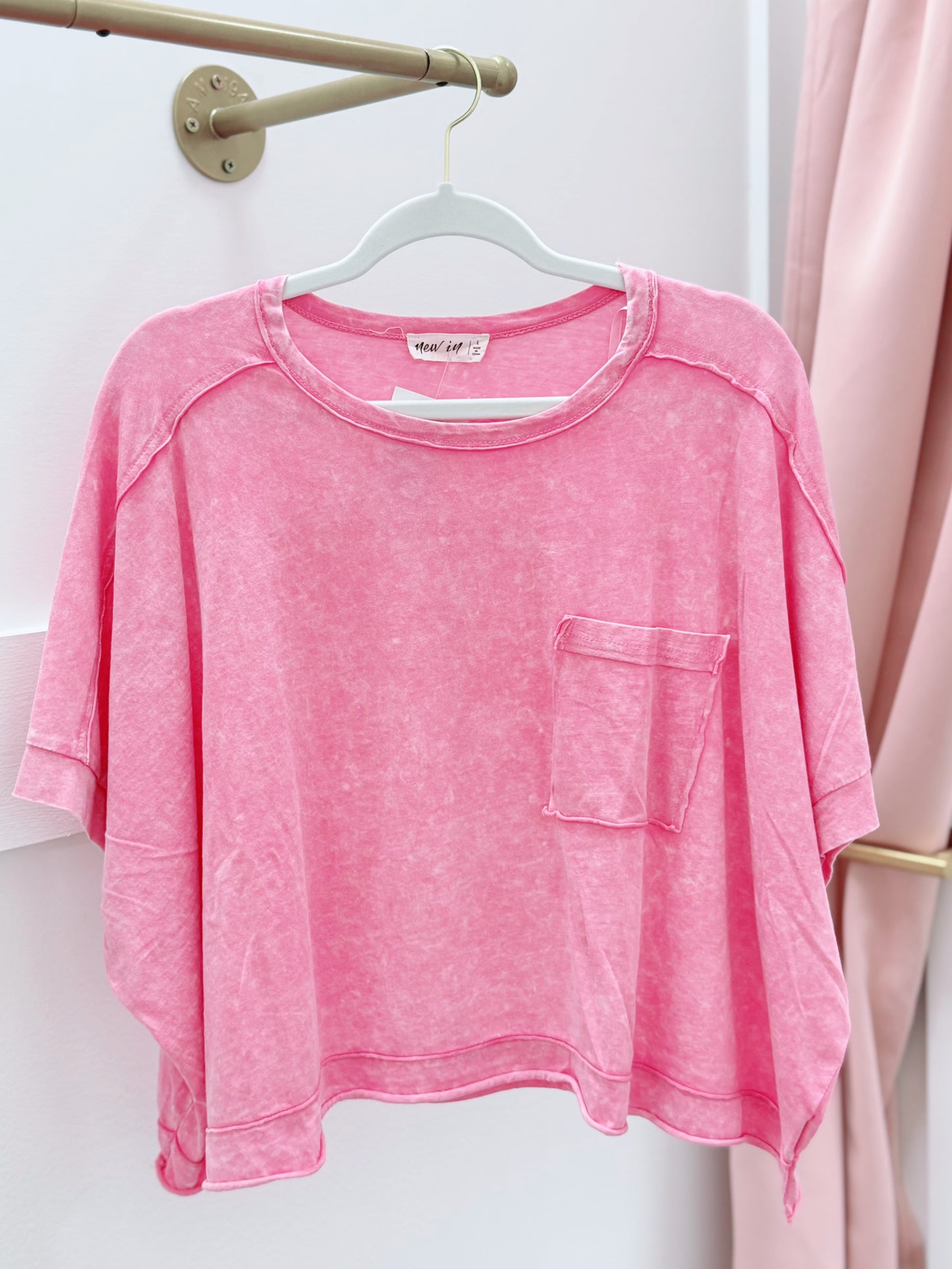 Pink Washed Top