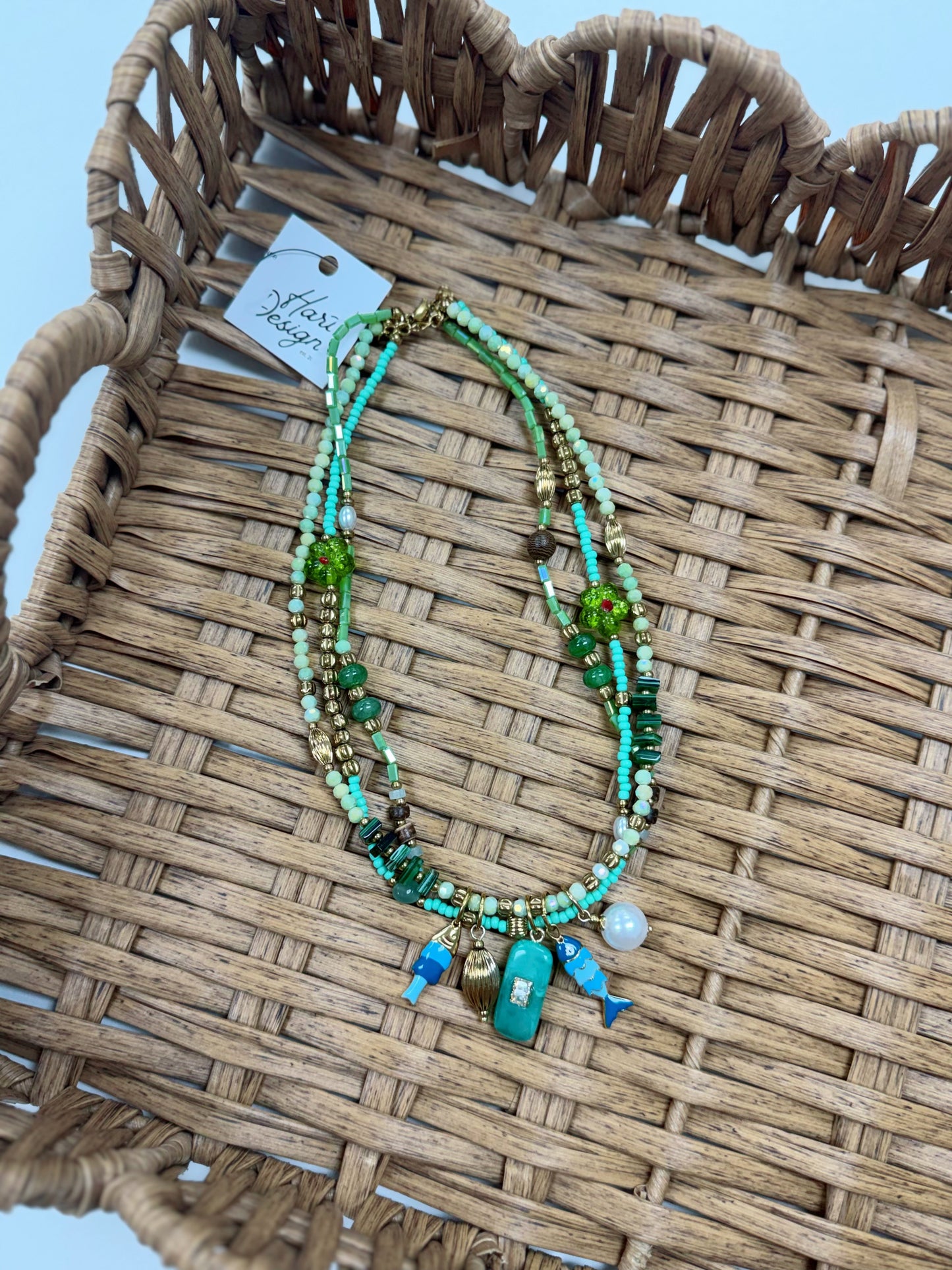 HD Summer Fun Fish Layered Necklace