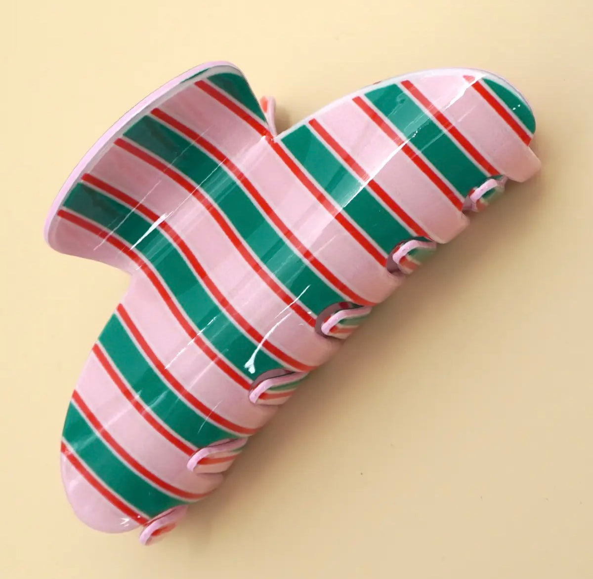 Jumbo Striped Claw Clip, Various