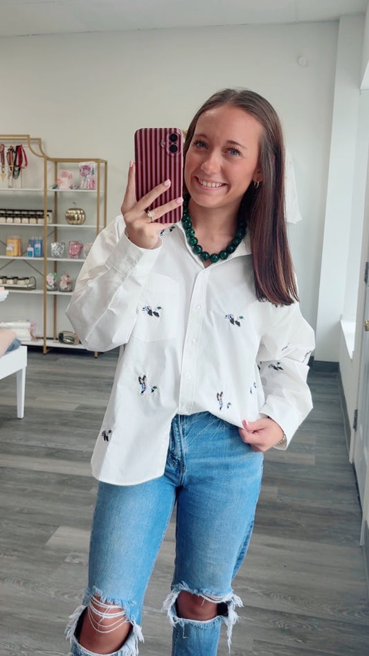 Mallard Button Down (White)