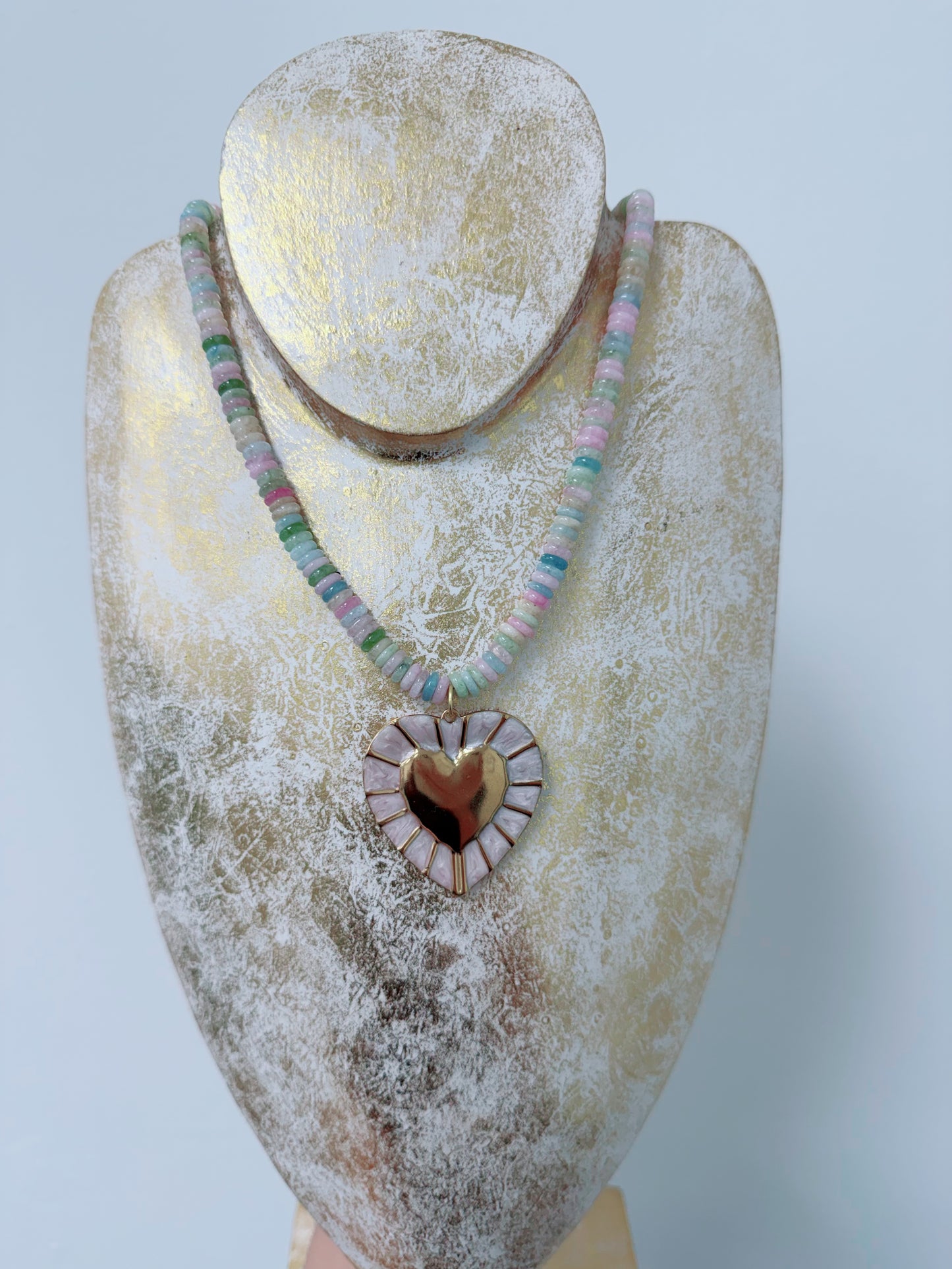 The Pink Palm Necklace