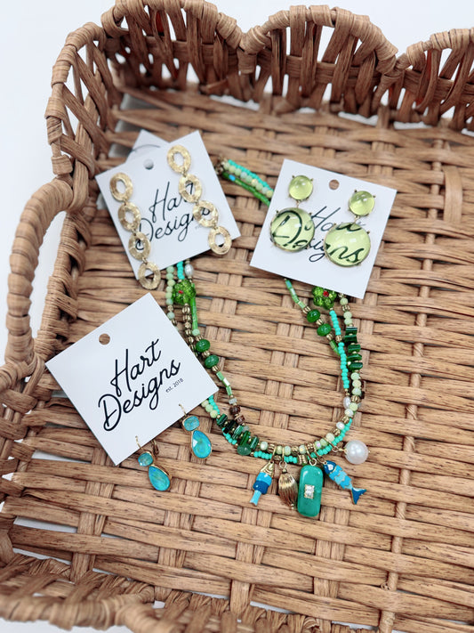 HD Summer Fun Fish Layered Necklace