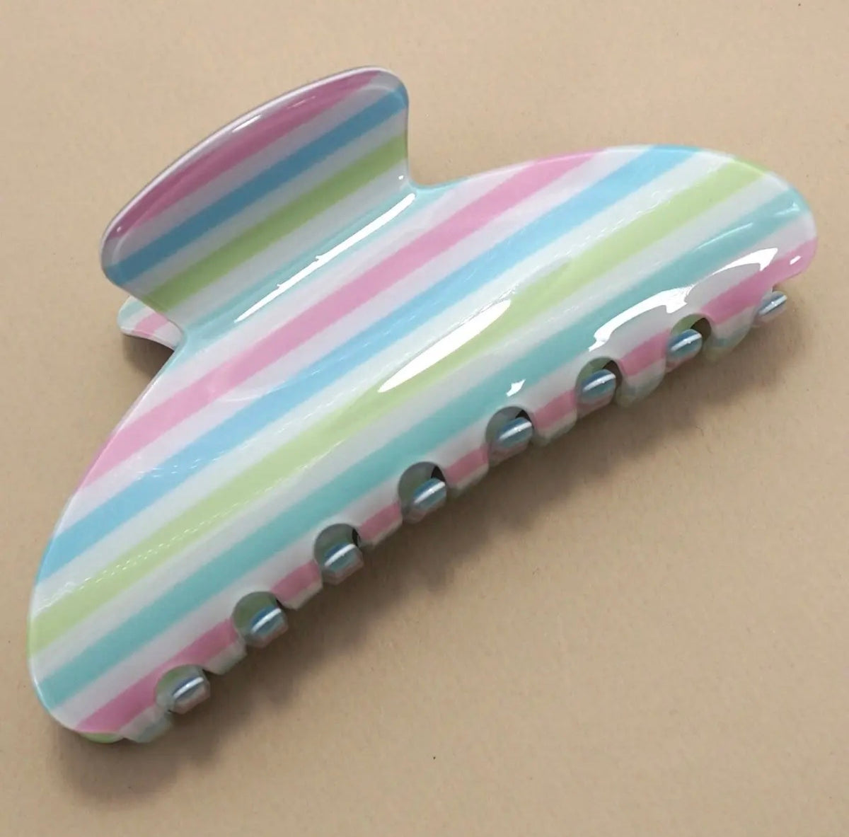 Jumbo Striped Claw Clip, Various