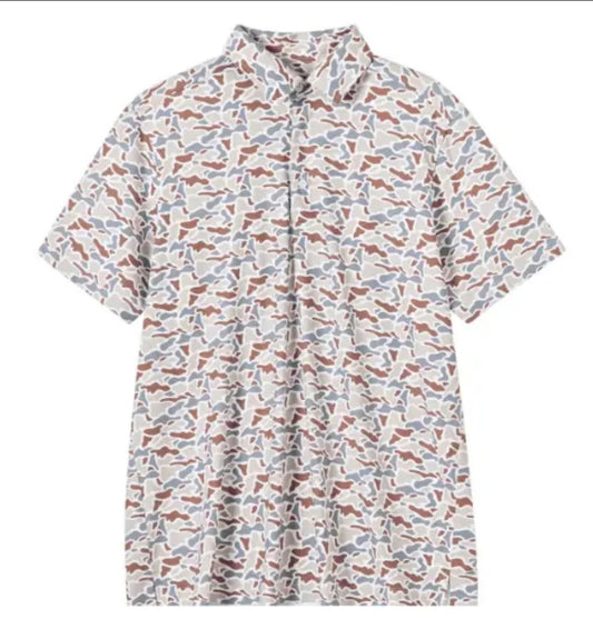 Men’s Performance Polo, Woodland Camo
