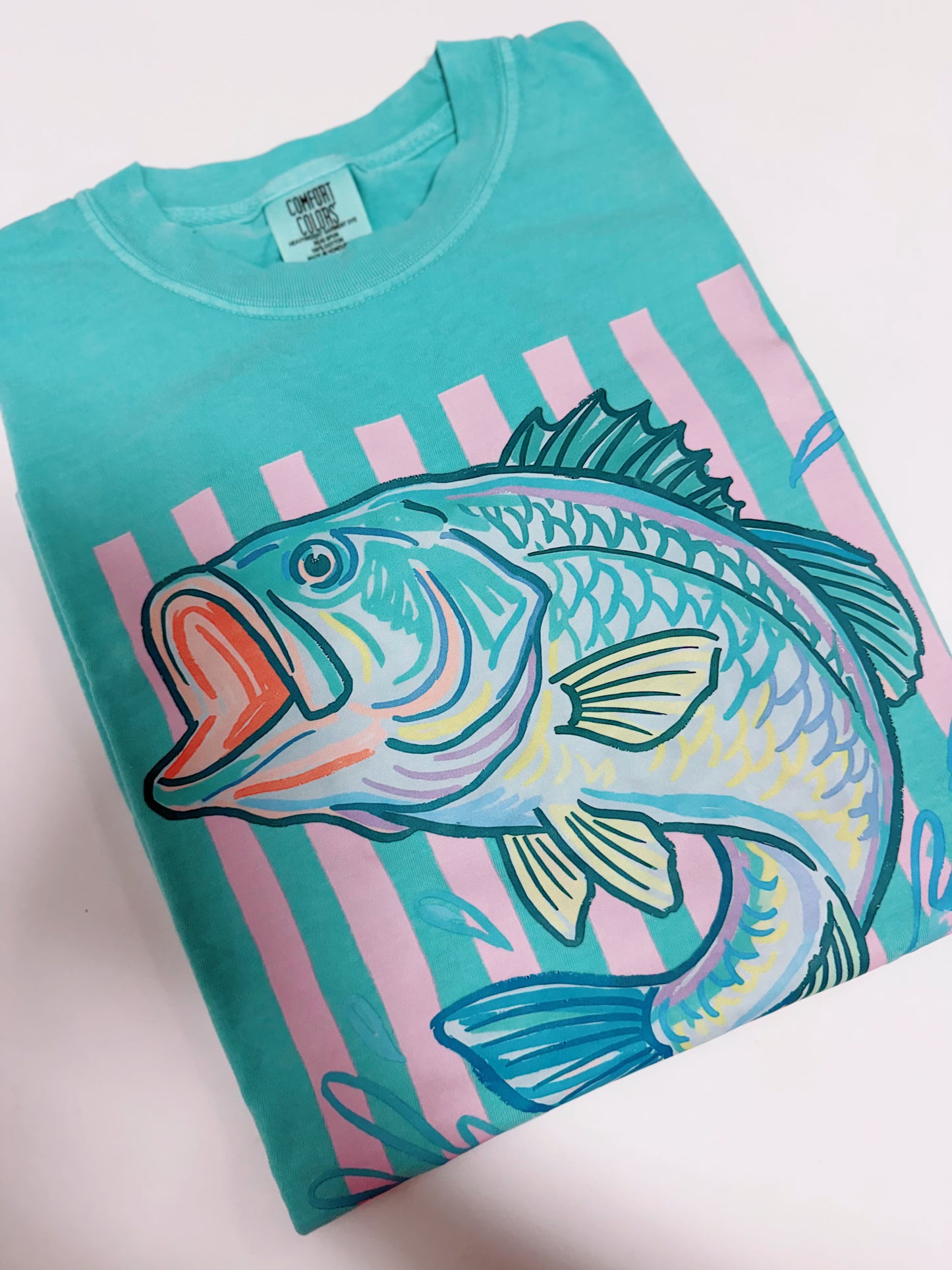 Stripe Summer Bass Tee