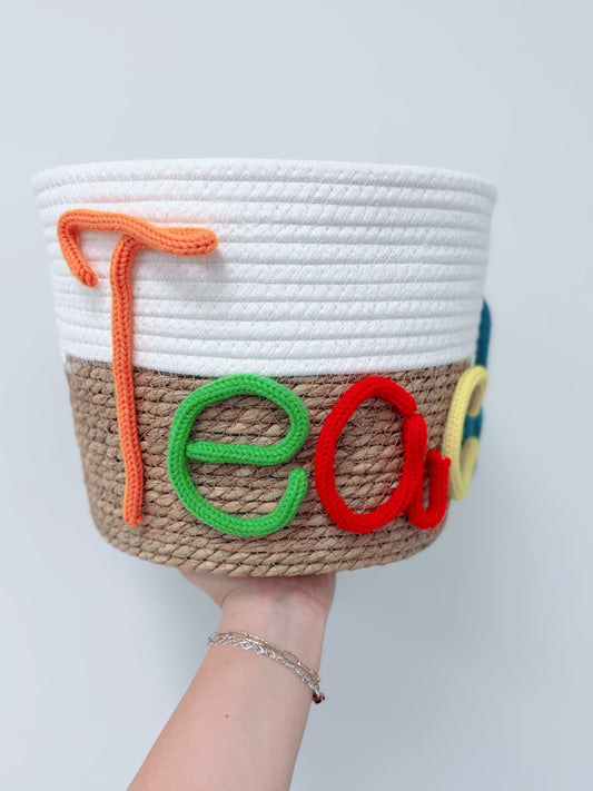 Two-Toned Multi “Teach” Basket