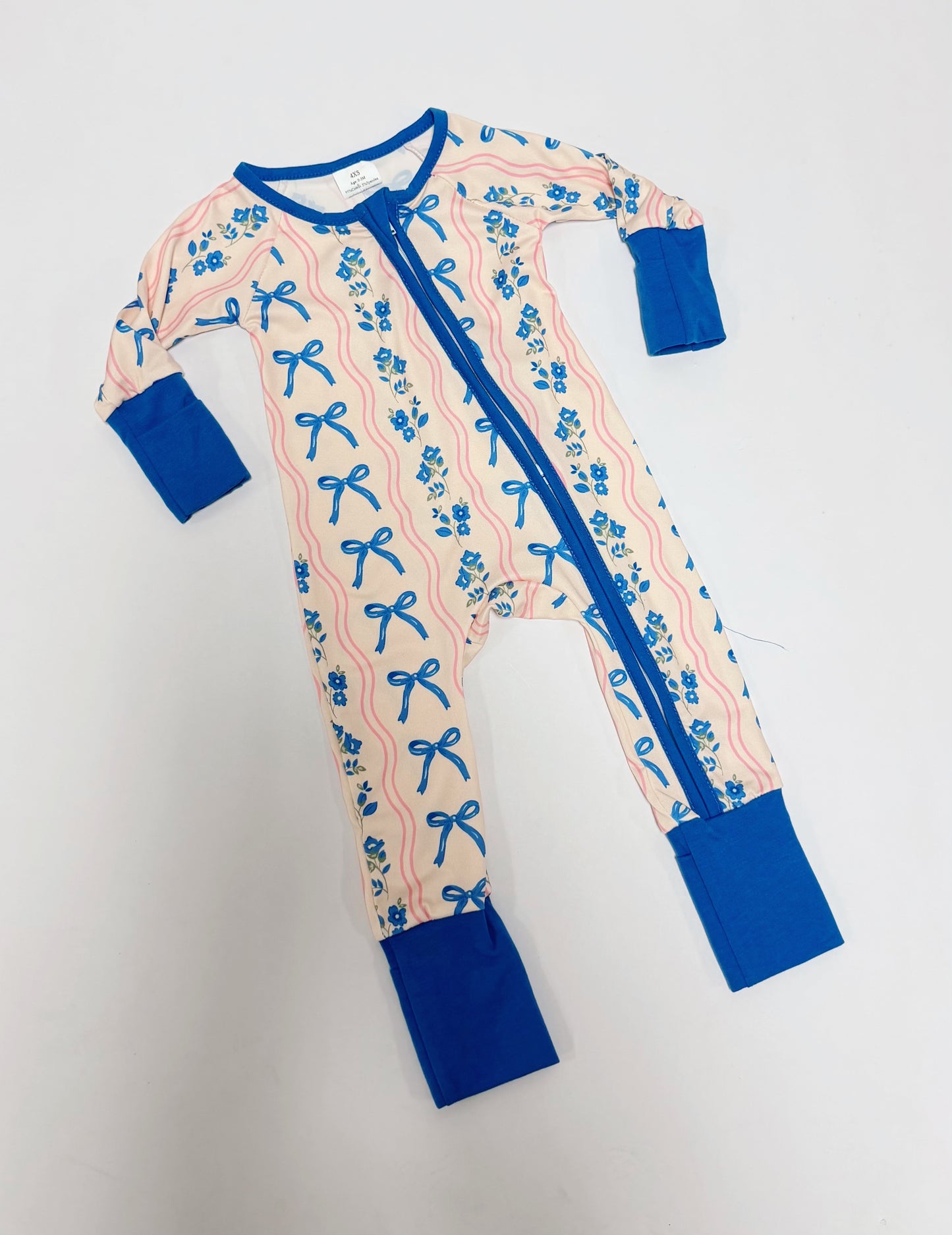 Bluebell Bow Zip Romper