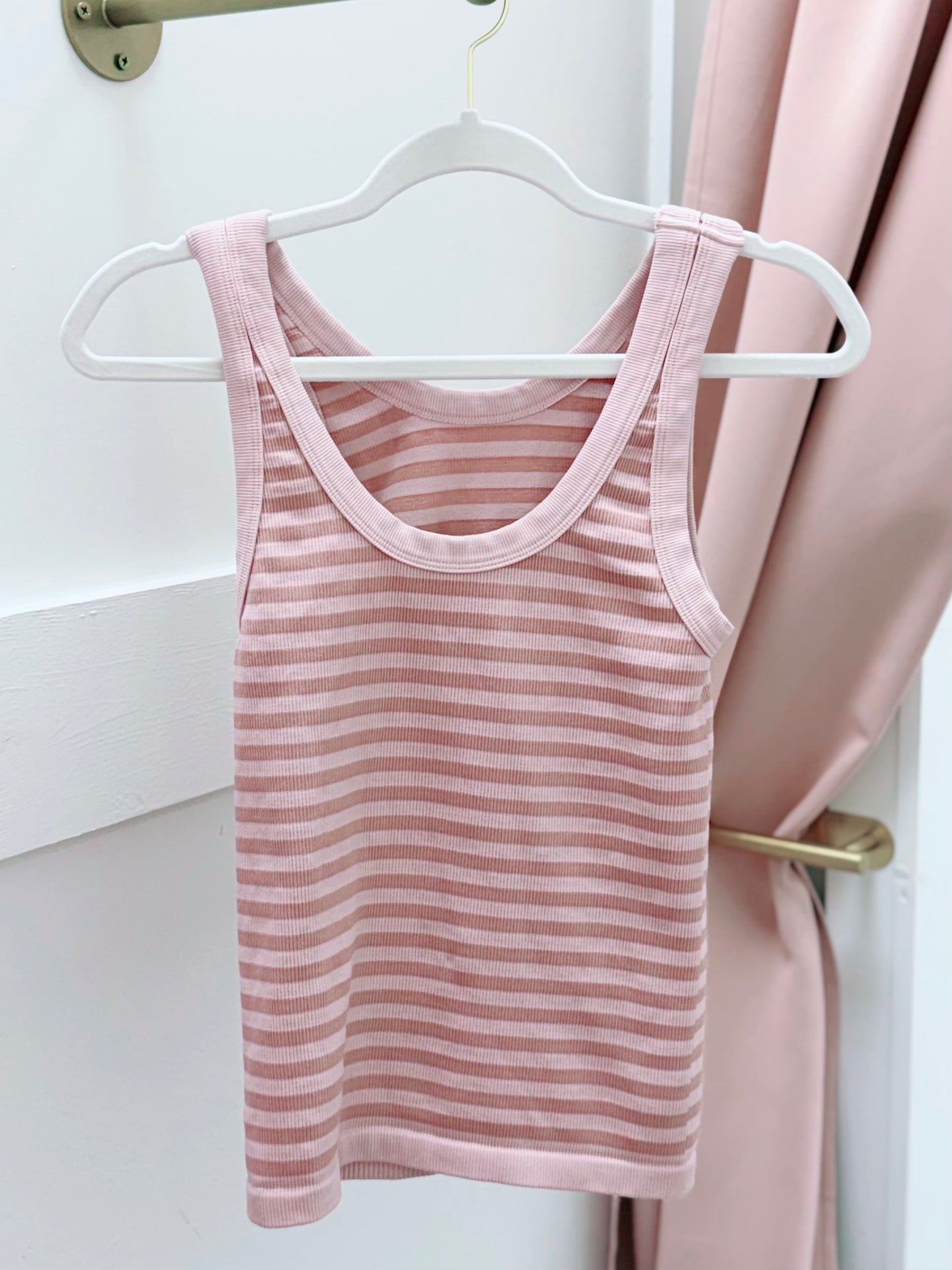 Blush Reversible Striped Tank