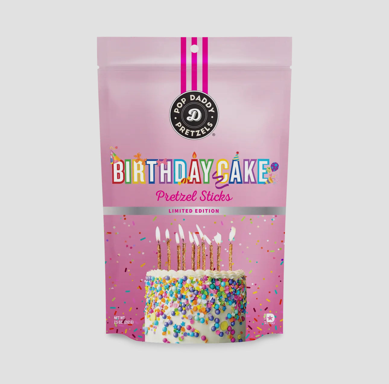 Birthday Cake Pop Daddy Pretzels