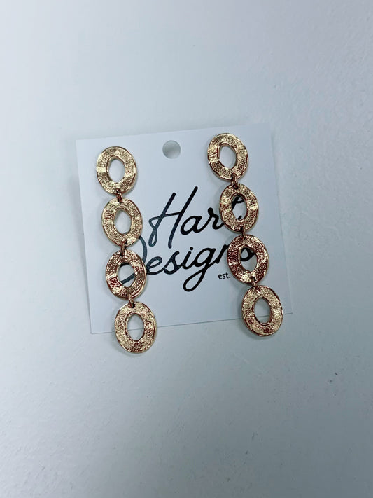 HD Round + Gold Mini Statement Earring