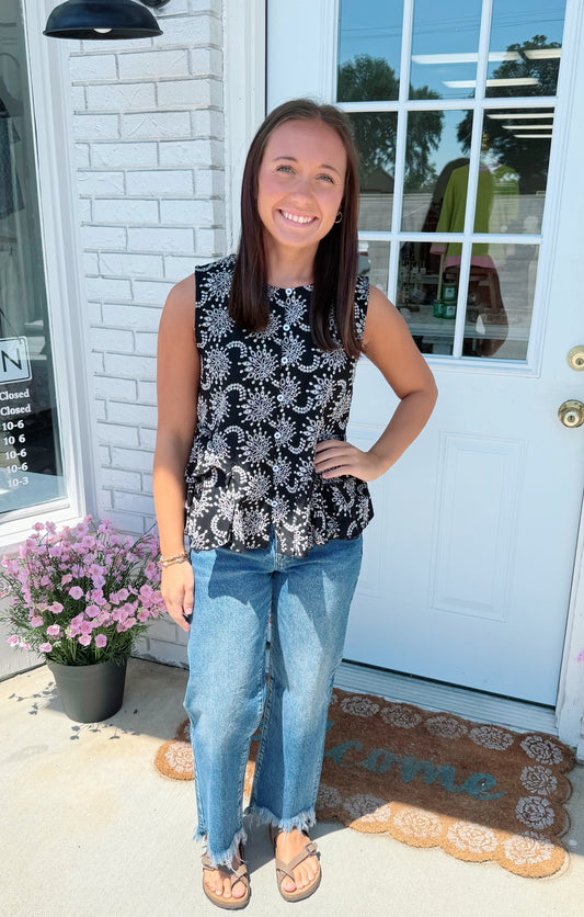 Black Printed Tank