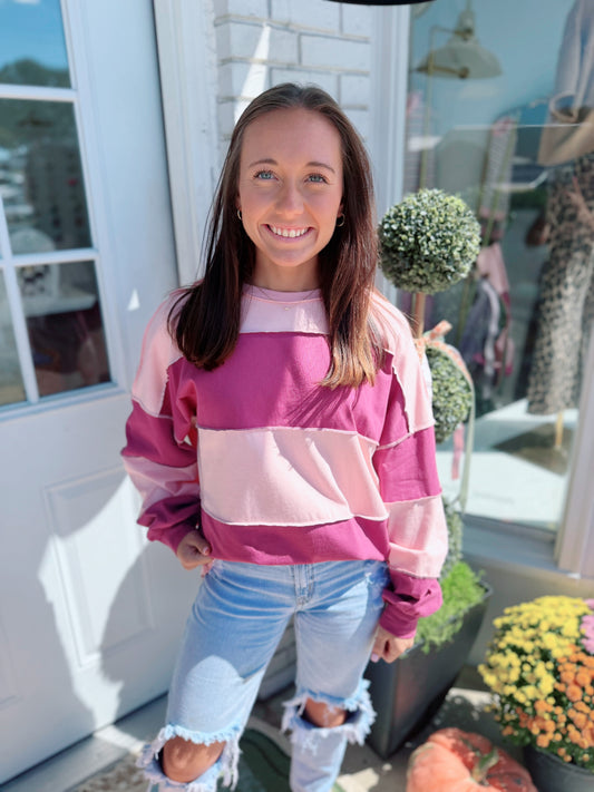 Salmon Mauve Oversized Top
