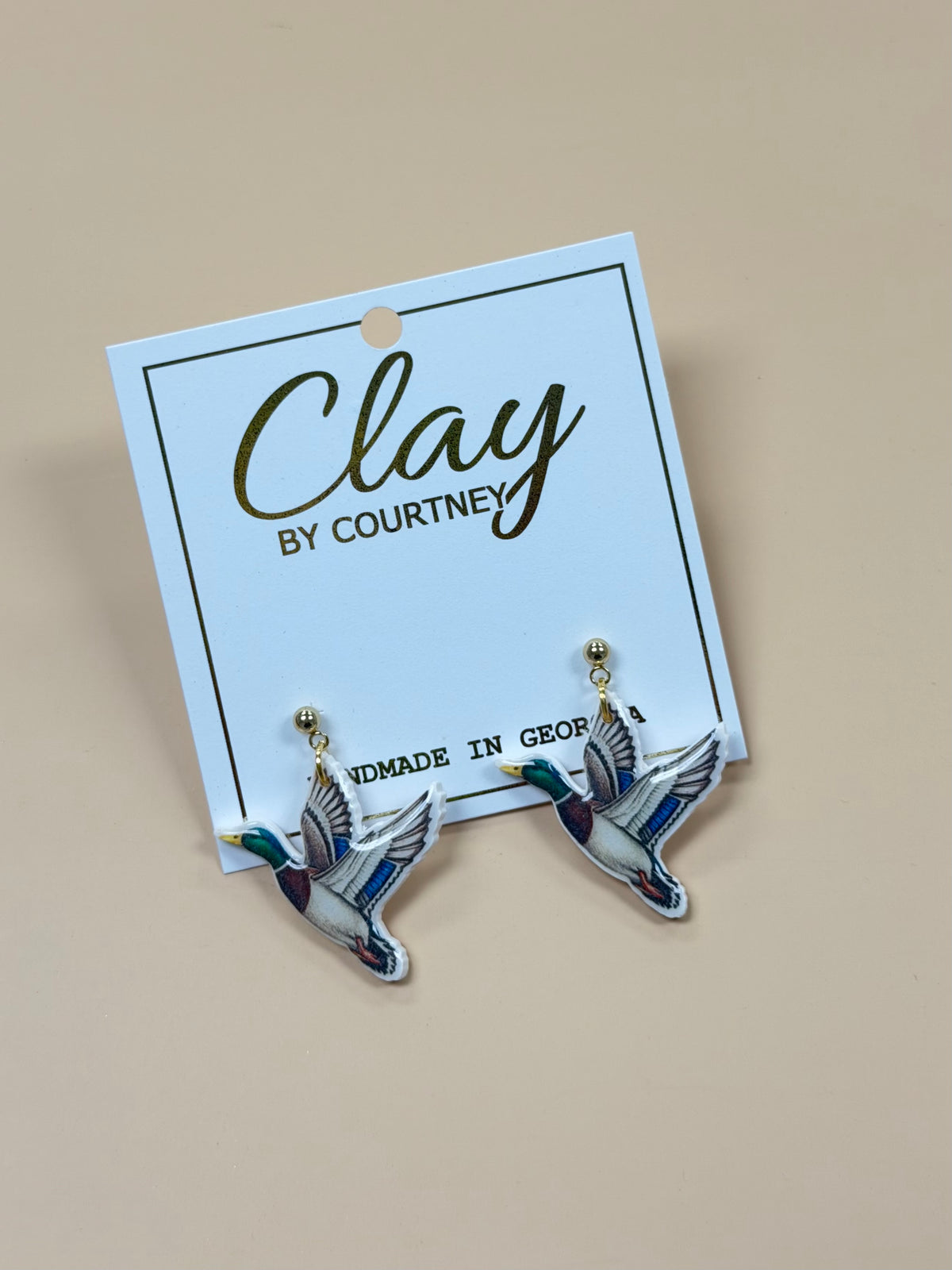 Duck Clay Earrings