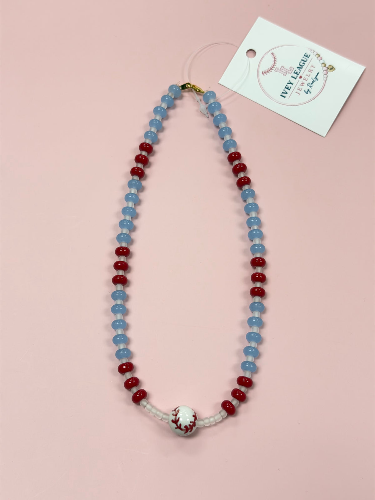 Ivey League Baseball Necklace, Various