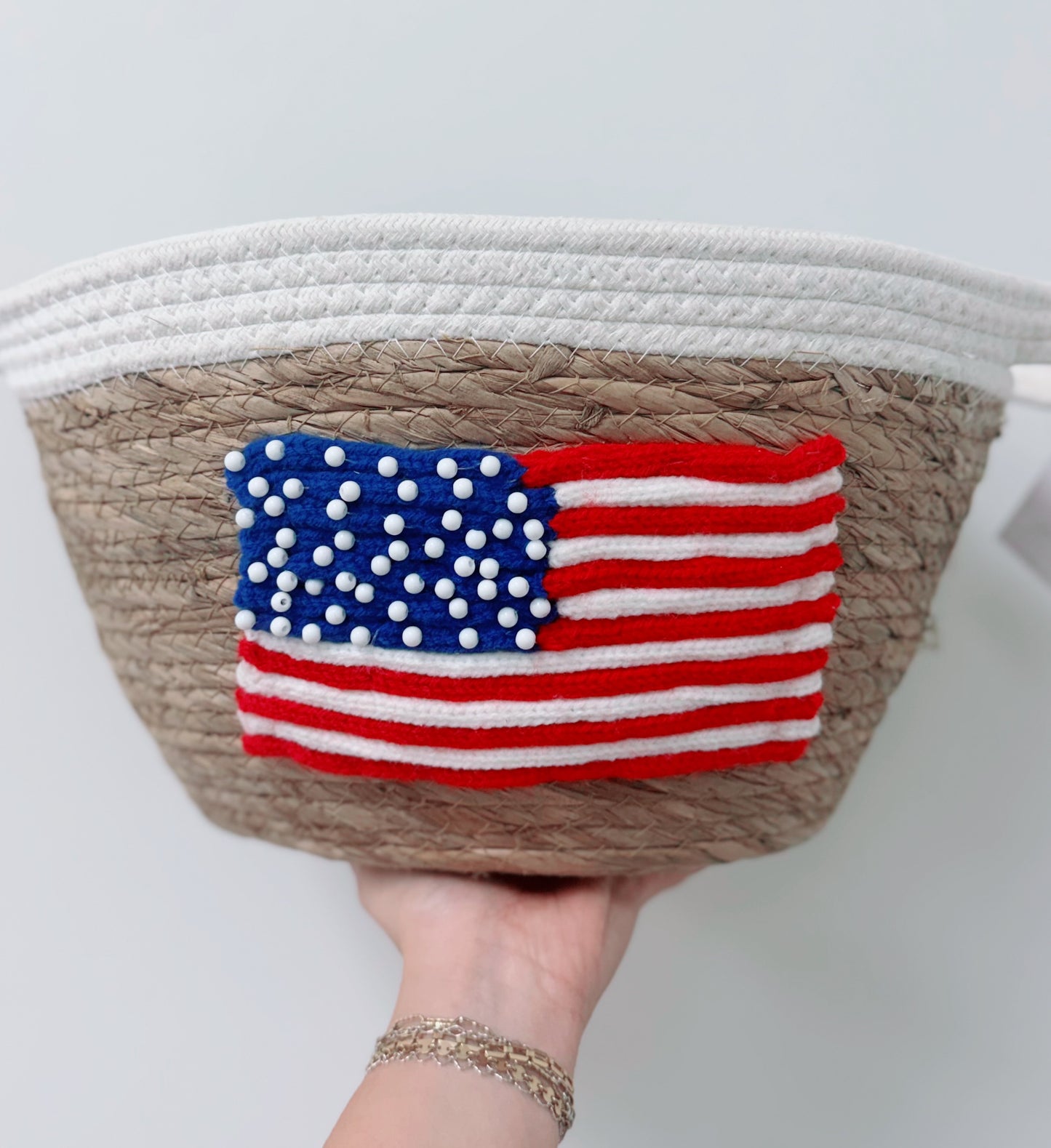 Flag Basket, Rattan