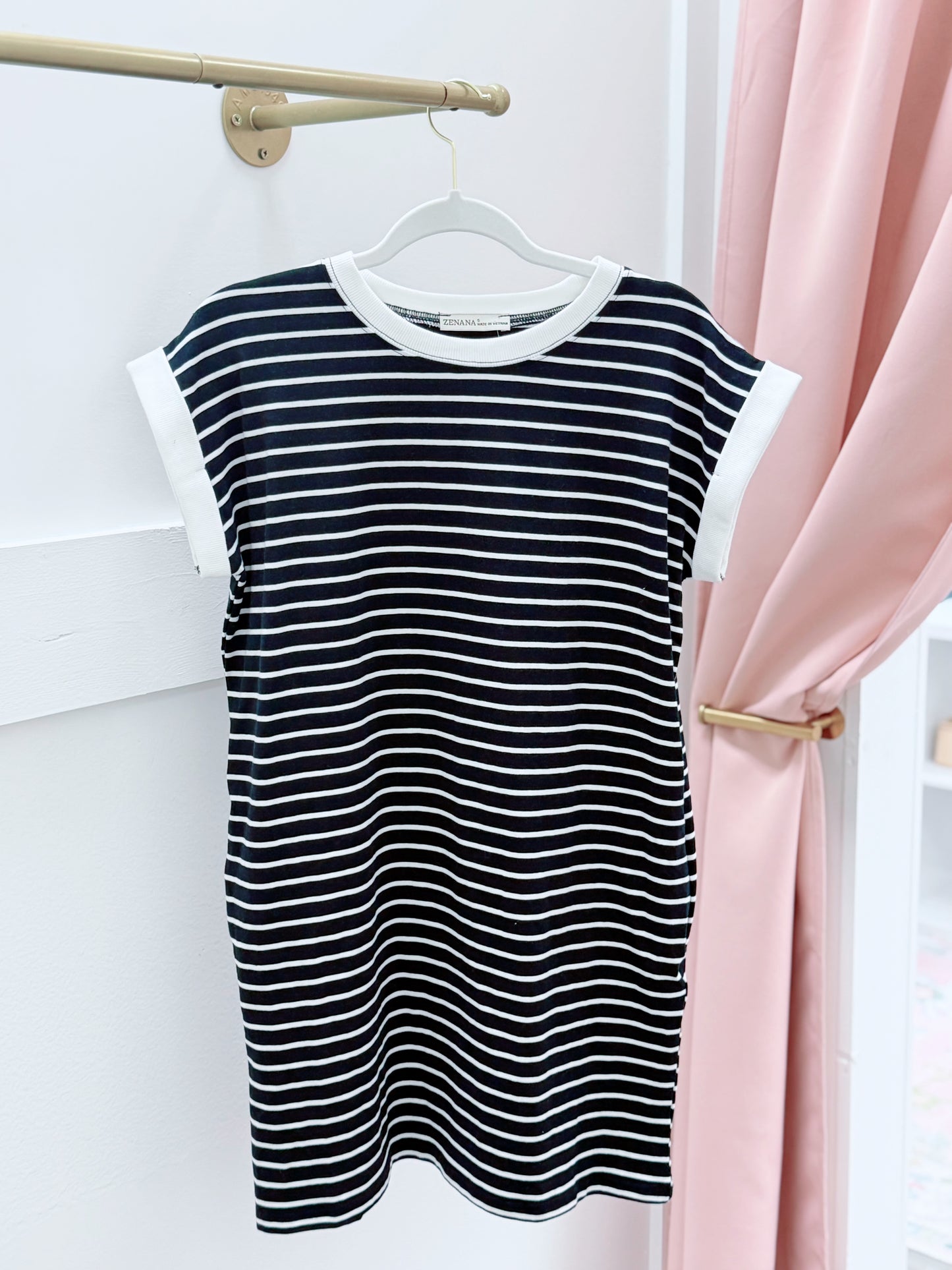 Black White Stripe Dress