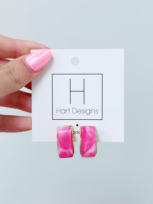 HD On Trend Marble Hoops, Various