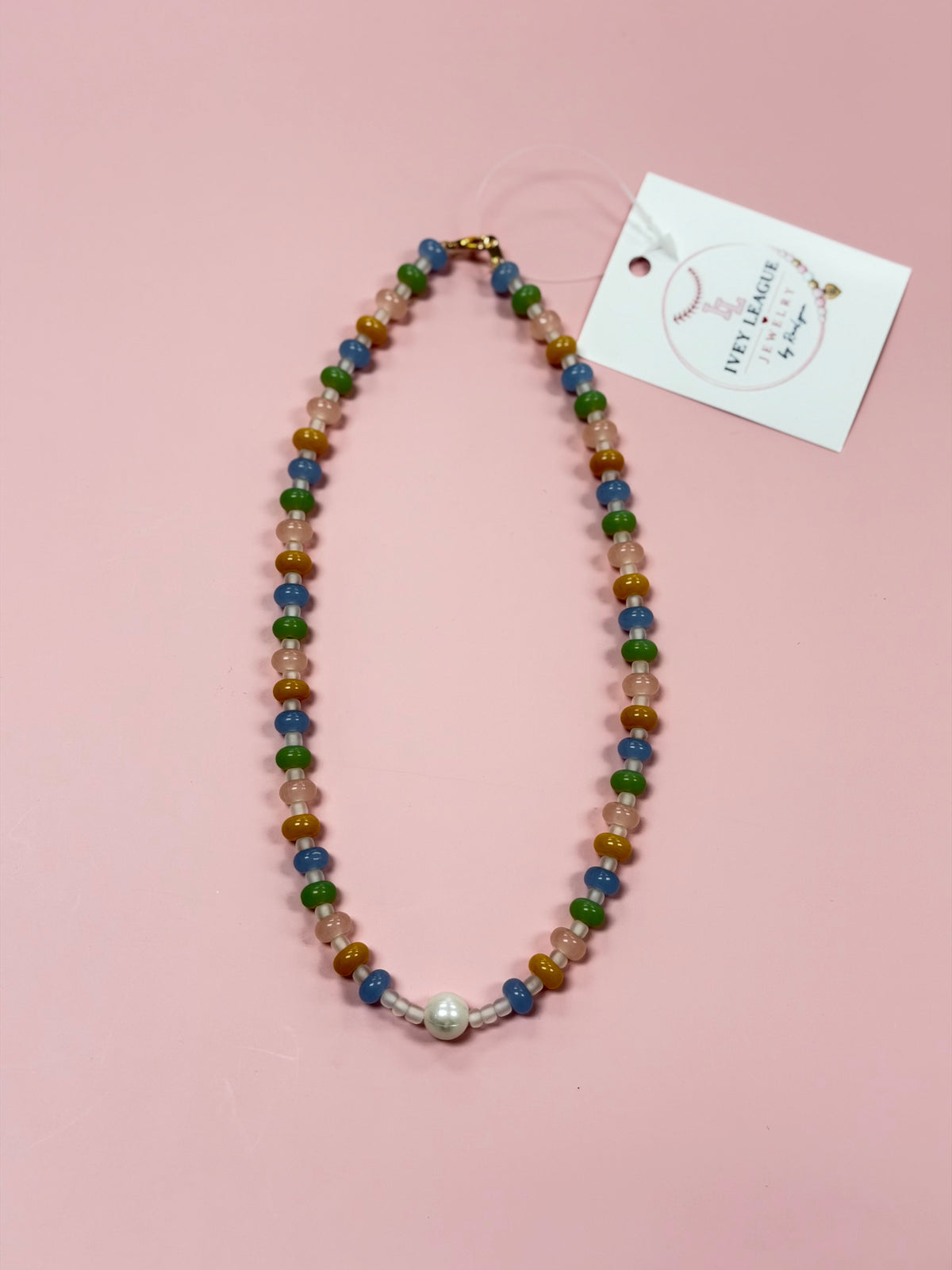 Ivey League Pearl Charm Necklace, Various