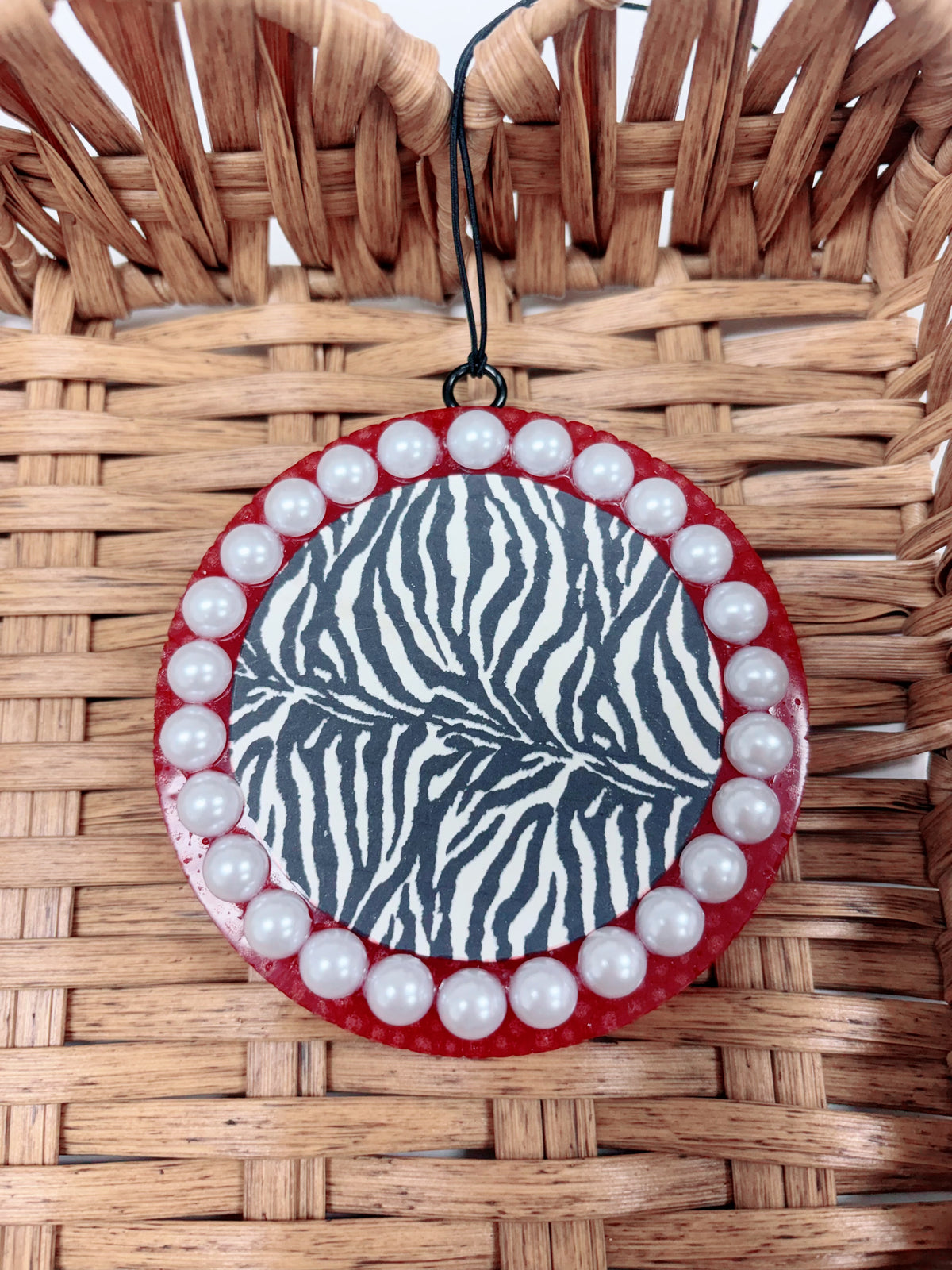 Red/Black Stripe Zebra Freshie, Volcano