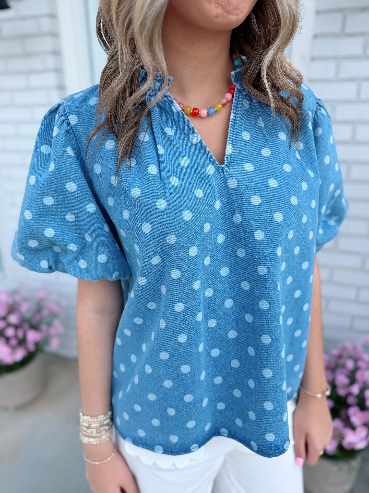 Sweet Spot Denim Top