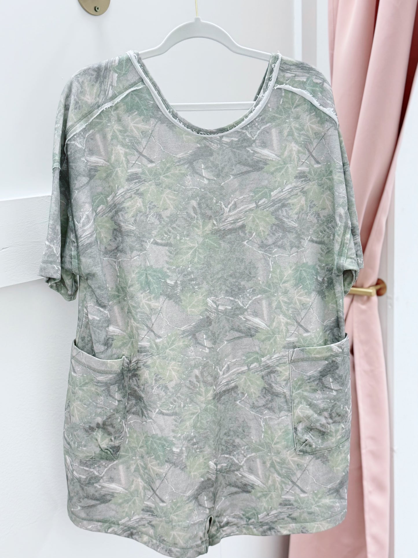 Camo Print Romper
