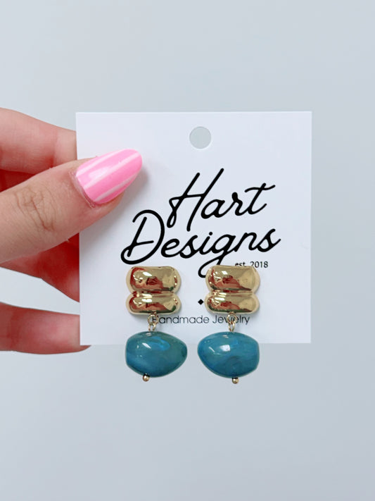 HD Marble Drop Earrings, Various