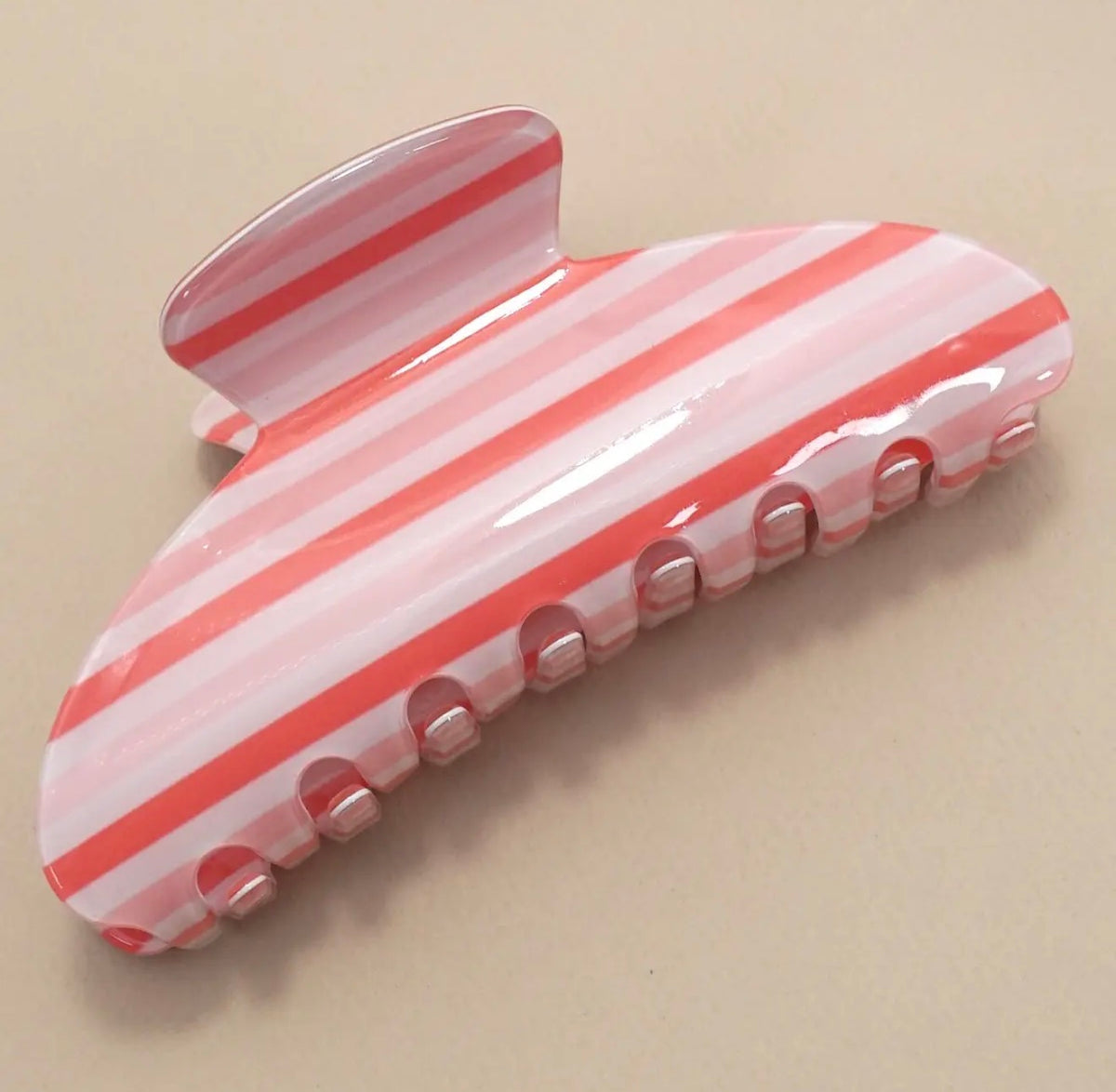 Jumbo Striped Claw Clip, Various