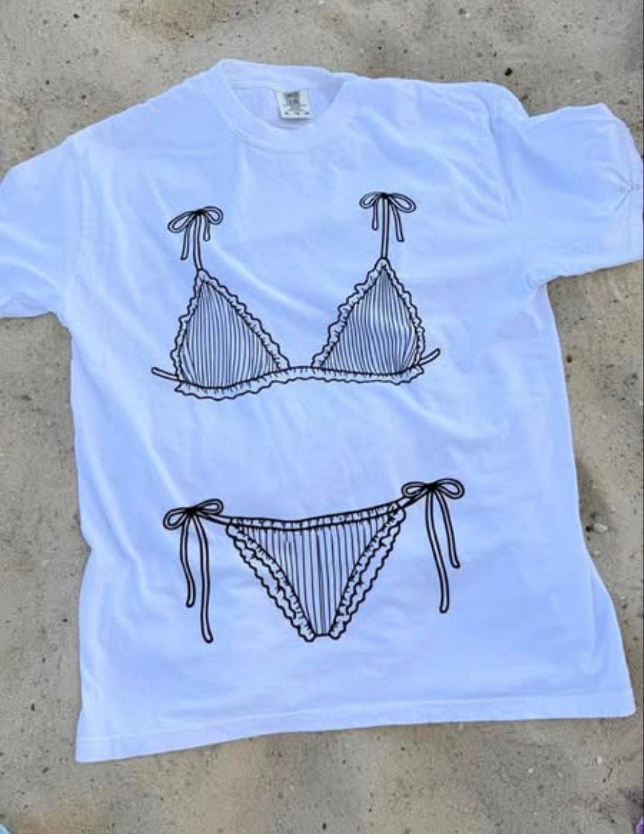 White Bikini Tee