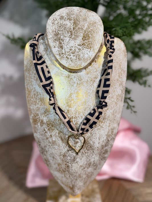 Heart Scarf Necklace
