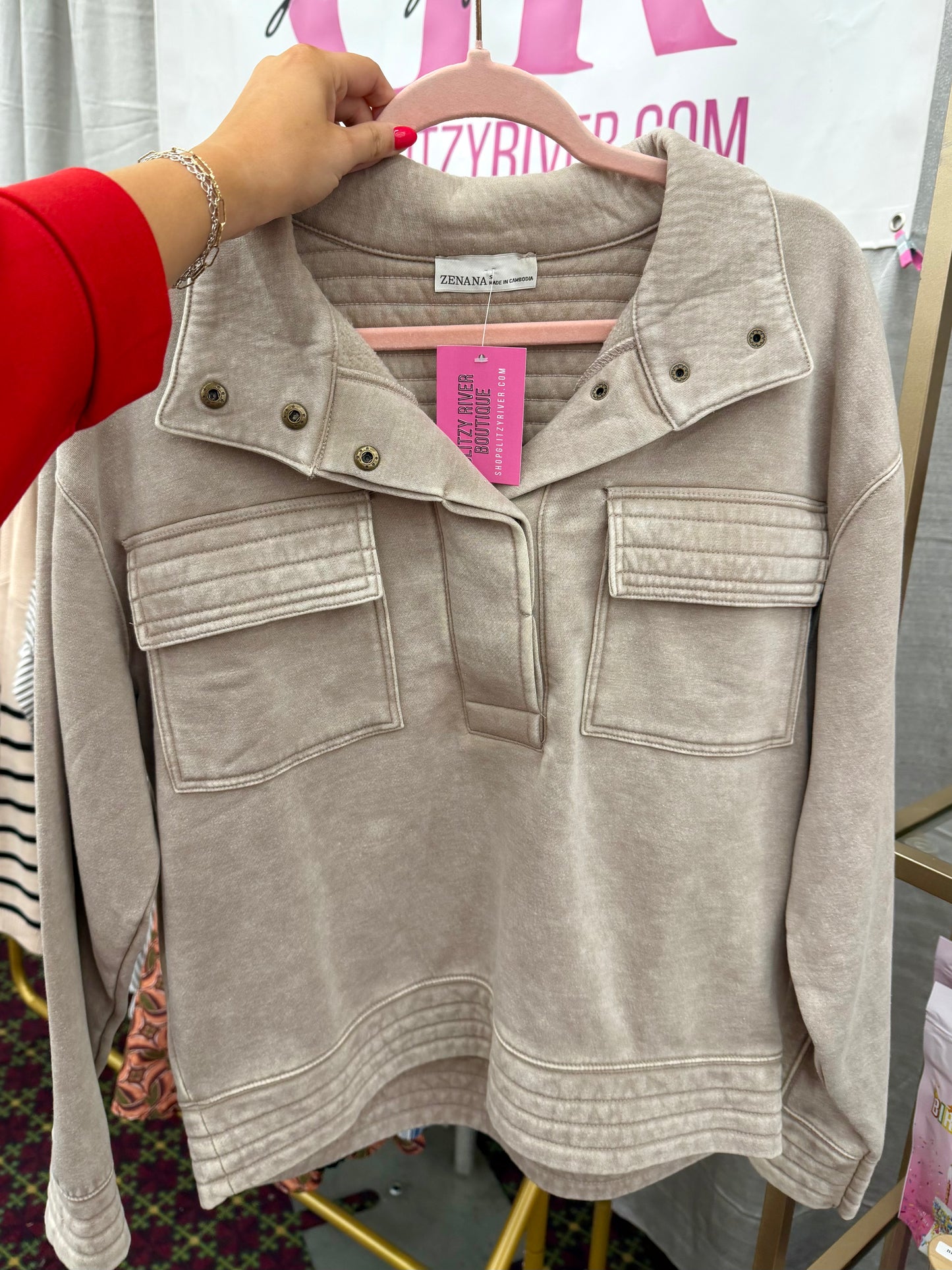 Half Snap Fleece Pullover