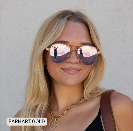 Earhart Gold Sunglasses