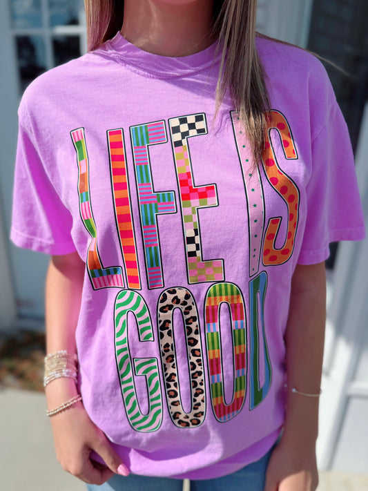 Neon Life is Good Tee