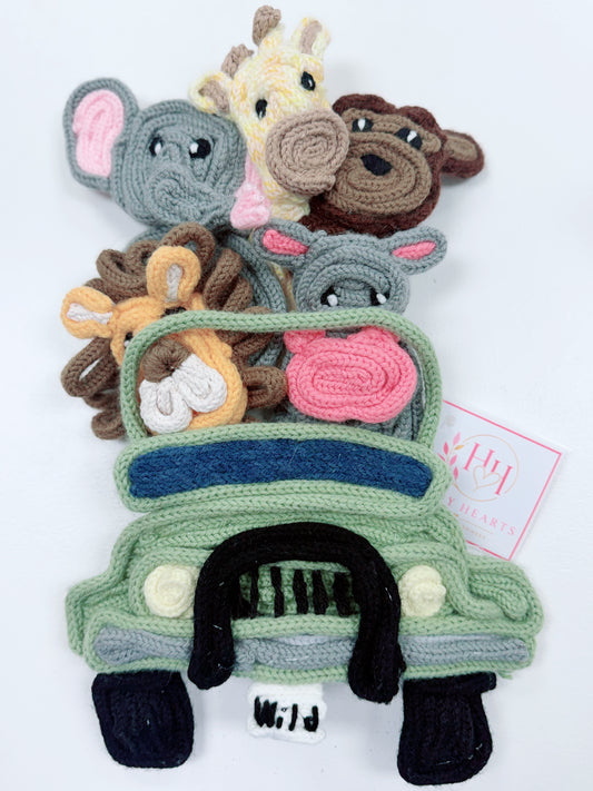 Farm Friends Crochet Nursery Door Hanger