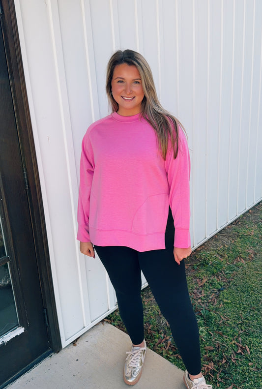 Pink Scuba Pullover